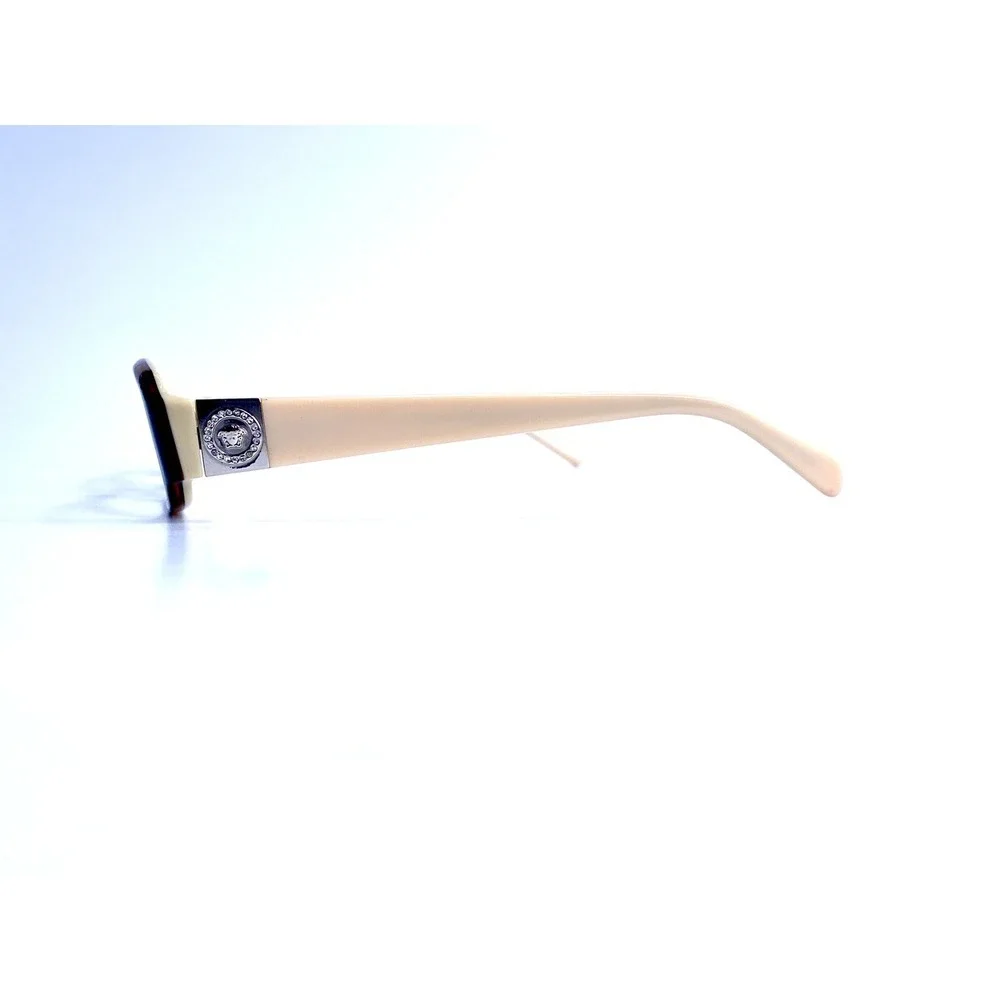 Versace Black Brown Beige Rectangular Eyeglasses Italy MOD 3034B 405 52 15 135